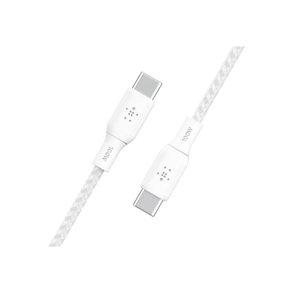 Дата кабель USB-C to USB-C 3.0m 100W white Belkin (CAB014BT3MWH) | Зображення 4