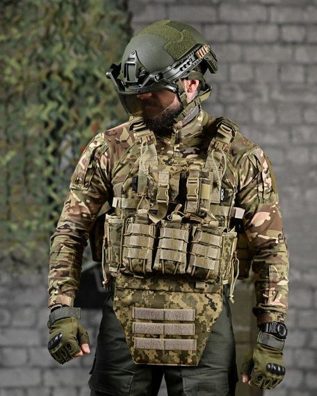 Качественная плитоноска Attack STATIX пиксель ДЛ6478