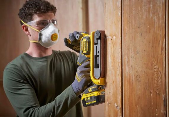 Шліфмашина стрічкова акумуляторна Stanley FATMAX без АКБ та ЗП SFMCW223B | Зображення 4