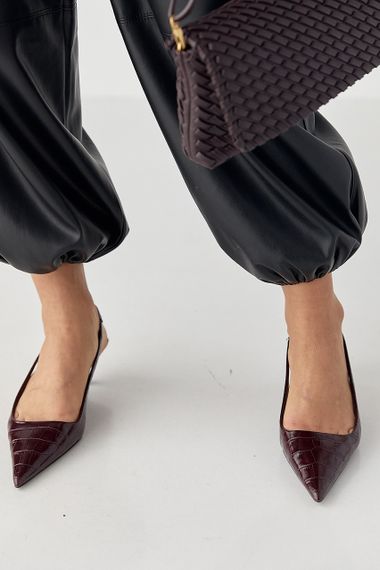 Штани-джогери з екошкіри - чорний цвет, XS (є розміри) | Зображення 3