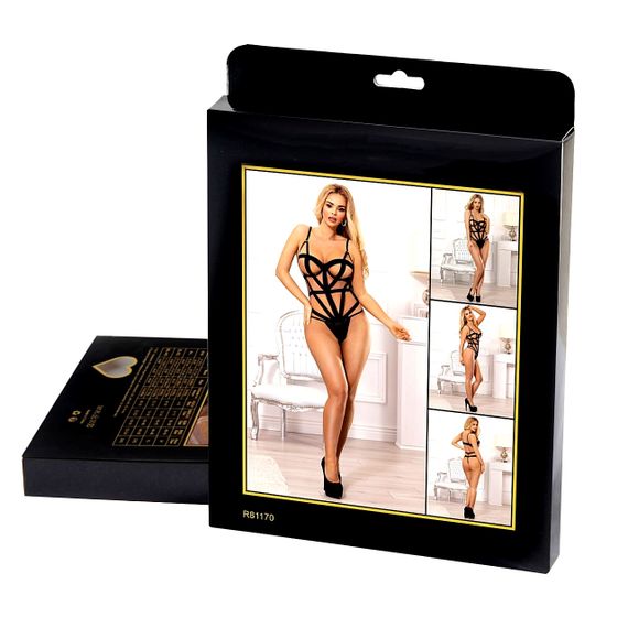 Боді відкрите Star Night чорне, XS-S sexstyle | Зображення 7