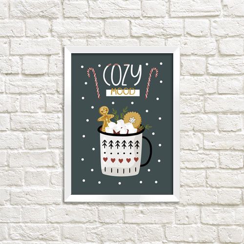 Постер в рамке Cozy mood 15x21 см, A5 (WMT5_20NG003)