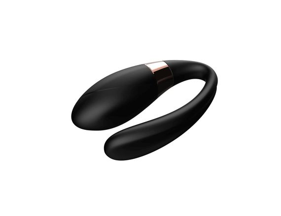 Вібратор для пар - V-Vibe Black, USB, 7 Function, Remote Control | Зображення 1