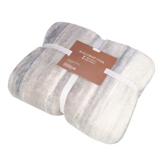 Плед Home Line 119105 Україна 220x195  Поліестер Сірий