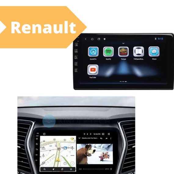 Штатна автомагнітола  Renault Duster 2015-2018 (10") Android 10.1 (4/32) чорна (MER-14123_5673) | Зображення 1