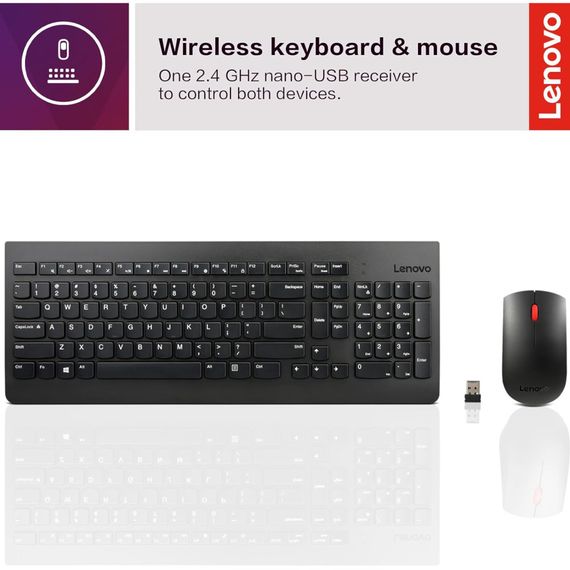Комплект Lenovo 510 Combo Wireless UA Black (GX31D64836) | Зображення 1