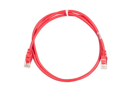 Патч-корд 2E Cat 5e,UTP,RJ45, 26AWG ,7/0.16 Cu, 1.20 m, PVC,Red (2E-PC5ECOP-120RD) | Зображення 1