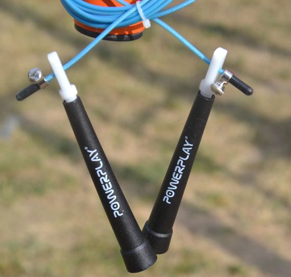 Скакалка швидкісна PowerPlay 4202 Ultra Speed Rope Бірюзова (2,9m.) | Зображення 6