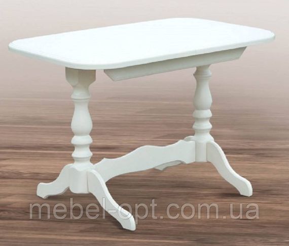 Овальний розкладний стіл Аврора, білий 102-135x68,50 H=73,50 см
