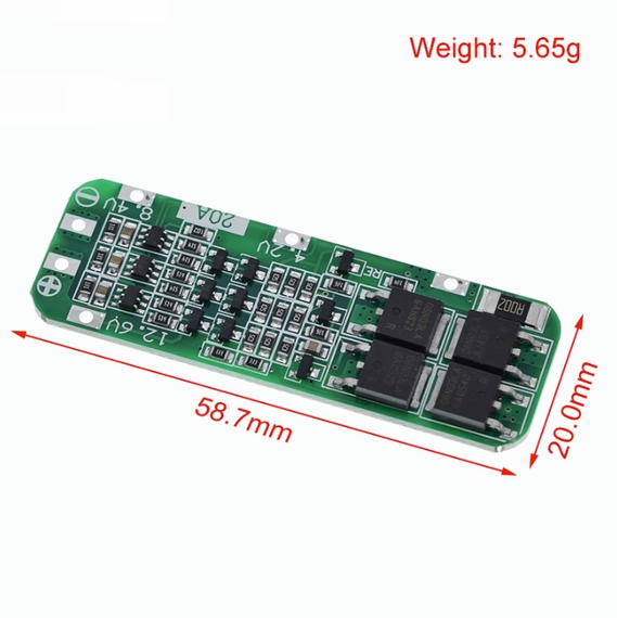 BMS 3S Контроллер заряда разряда 20А 12.6V Li-Ion 18650 | Зображення 2
