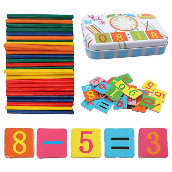 Развивающая магнитная Логическая игра 74290 цифры, математические отметки, палочки