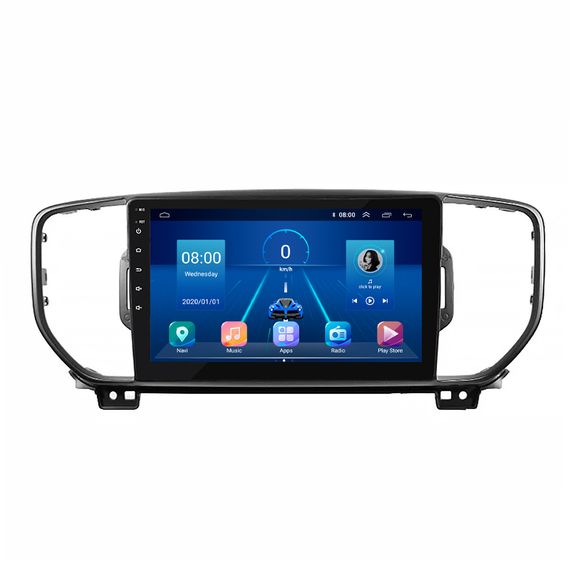 Штатна магнітола 9" Lesko для Kia Sportage IV 2016-2018 6/128Gb 4G Wi-Fi GPS Top Киа