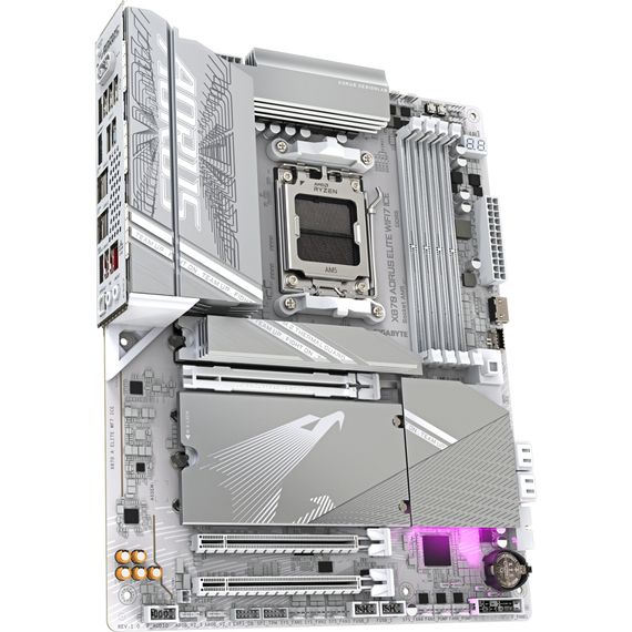 Материнська плата GIGABYTE X870 AORUS ELITE WIFI7 ICE (X870 A ELITE WF7 ICE) | Зображення 1