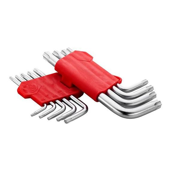 Набір ключів Г-подібних TORX 9 од., Т10-Т50, Cr-V INTERTOOL HT-0607 | Зображення 2