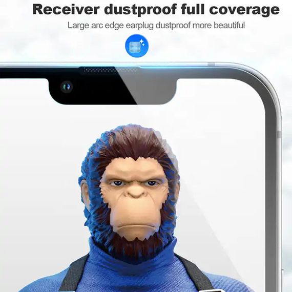 Захисне 2.5D скло Blueo Corning Gorilla Glass для Apple iPhone 15 Pro Max (6.7") Чорний | Зображення 2