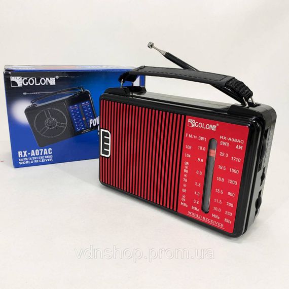 Найпростіший радіоприймач GOLON, Радіоприймач ретро AM FM, що працює від мережі зручний BO-33 | Зображення 3