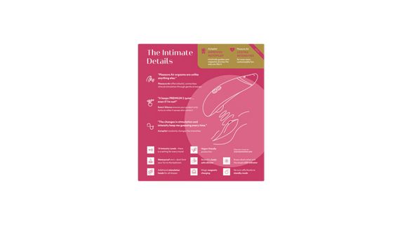 Вакуумний кліторальний стимулятор Womanizer Premium 2 - Raspberry, функції Autopilot та Smart Silenc | Зображення 8