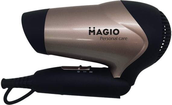 Фен для волос Magio MG-156, 1400 Вт, складная ручка, 2 режима нагрева | Зображення 1