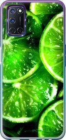 Чохол на Oppo A72 Зелені часточки лимона "852u-2011-2448"
