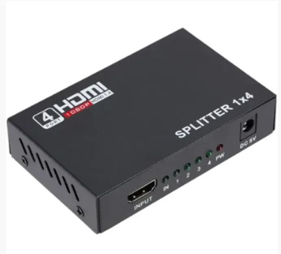 HDMI разветвитель на 4 порта HDMI SPLITTER 1 in 4 / Черный | Зображення 2