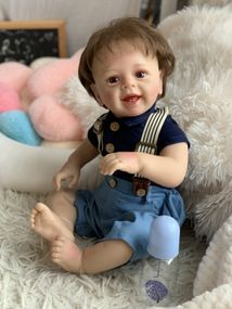 Силиконовая Коллекционная Кукла Реборн Reborn Мальчик Пабло ( Виниловая Кукла ) Высота 55 см