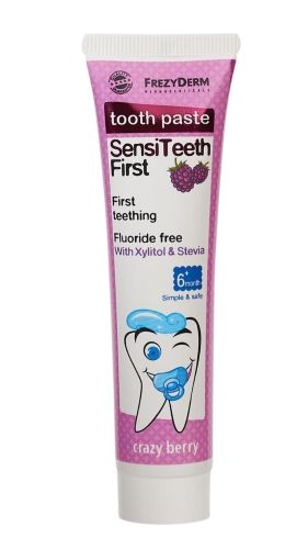 Дитяча зубна паста FREZYDERM SENSITEETH FIRST TOOTHPASTE, 40 мл.