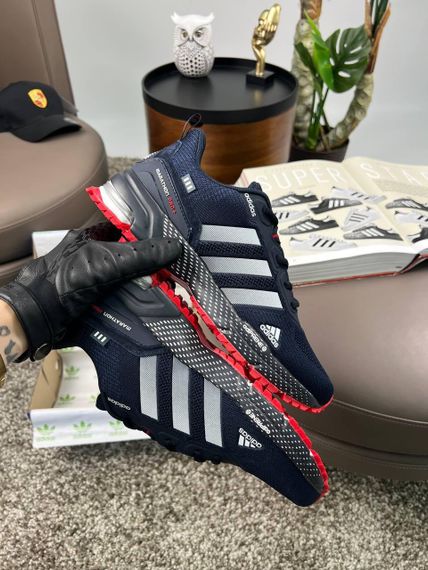 Мужские кроссовки Marathon Pro+ Navy Red текстиль  весна / літо / осінь A3620 | Зображення 3