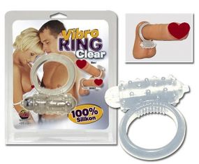 Виброкольцо на пенис прозрачное sexstyle