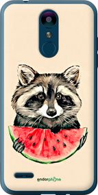 Чохол на LG K8 2018 Єнотик з кавуном "4605u-1384-2448"