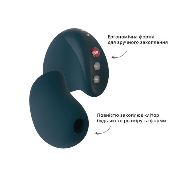 Вакуумний стимулятор Fun Factory MEA velvet green, унікальні режими, функція посторгазм | Зображення 4