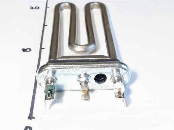 Тэн 1700W L-170 для стиральной машины Ariston (Аристон) с отверстием под термодатчик (Kawai Китай) | Зображення 2