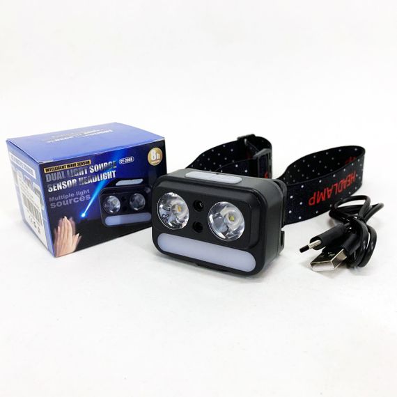 Налобний тактичний ліхтар, Ліхтар на голову для бігу, Ліхтарик побутовий налобний XW-41 | Зображення 2