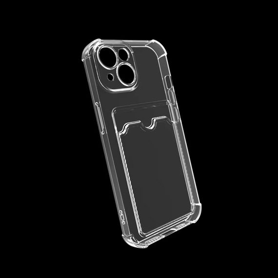 Чохол накладка Shockproof Card Slots для iPhone 14 Plus — прозорий | Зображення 3