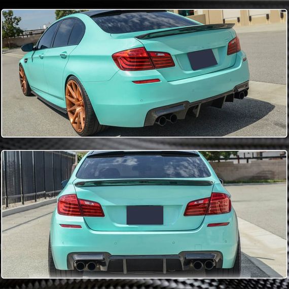 Дифузор заднього бампера V1 (для F10 M5, Карбон) для BMW 5 серія F-10/11/07 2010-2016 рр | Зображення 1