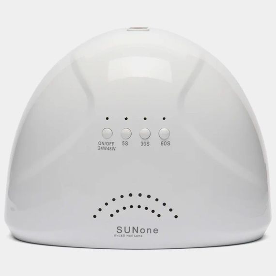 Лампа для манікюру 48 Вт LED+UV SUN ONE WHITE / Лампа для сушіння гель лаку / Настільна манікюрна лампа | Зображення 2