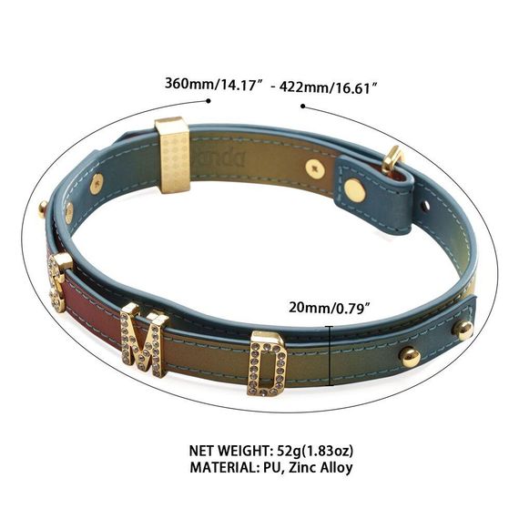 Ошейник LOCKINK Multi-color DIY Alphabet Collar Sex Aura | Зображення 5