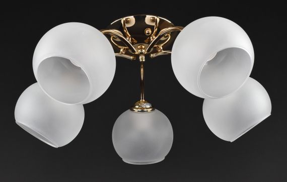 Люстра стельова на 5 лампочок 27425 Золото 21х50х50 см.