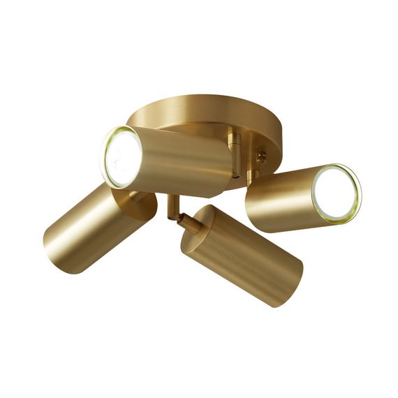 Люстра стельова на 4 лампочки 26659 Латунь 15х15х20 см. | Зображення 2