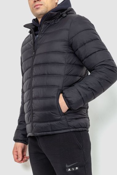 Куртка чоловіча демісезонна, колір чорний, 234R2205 | Зображення 2