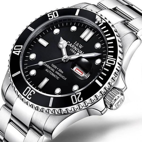 Годинник чоловічий Carnival Patent у фірм. шкіряній коробочці