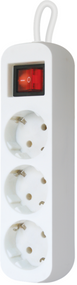 Мережевий подовжувач Defender S350 5.0 m 3 роз switch white (99235)