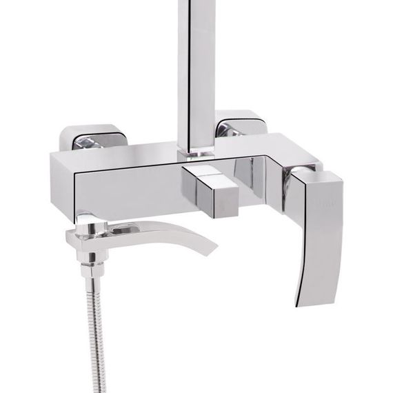 Душевая система универсальная Qtap Swan Cascada на три потребителя (с изливом) QTSWA111CRM45566 Chrome | Зображення 3