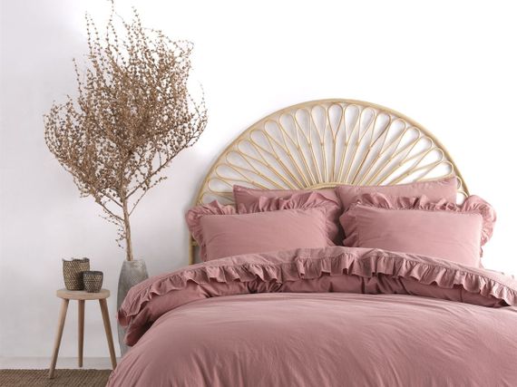 Постільна білизна Limasso Stonewashed Exclusive Ranforse 200 х 220 см Old Rose