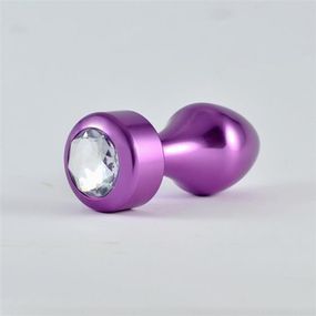 Анальная пробка - Heavy Metal Anal Plug Rosebud Aluminium Purple Sex Aura