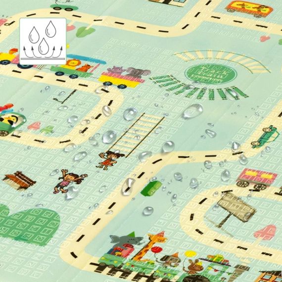 Детский складной коврик MD04 CITY 195x180 см NILS FUN | Зображення 8