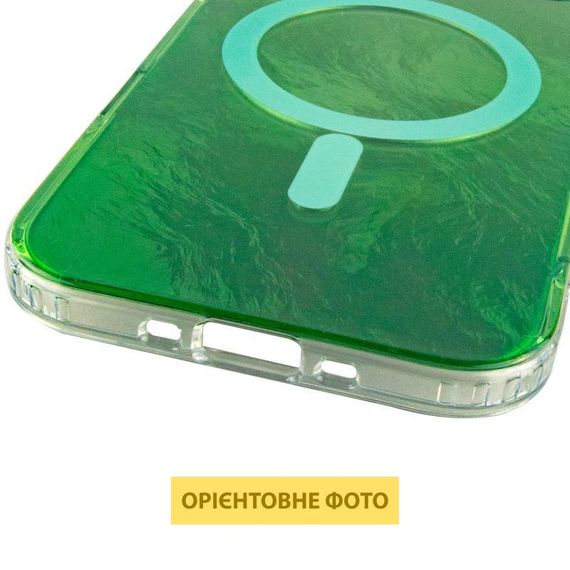 Чехол TPU Shiny Mountain (MagFit) для Apple iPhone 17 Air (6.6") Green / Blue Green | Зображення 4