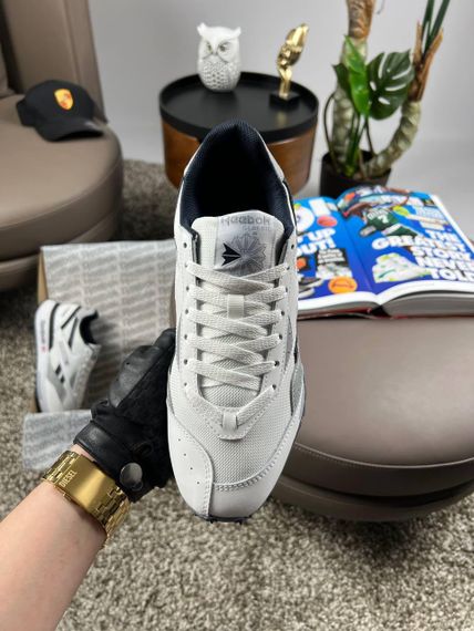 Мужские кроссовки замша  bok Classic LX2200 White Black весна / літо / осінь A3653 44 28 см | Зображення 4