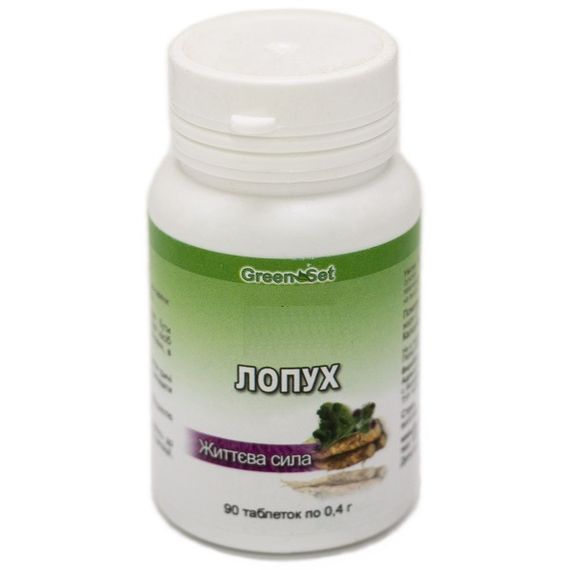 Комплекс для суглобів GreenSet Лопух – Життєва сила 90 таблеток