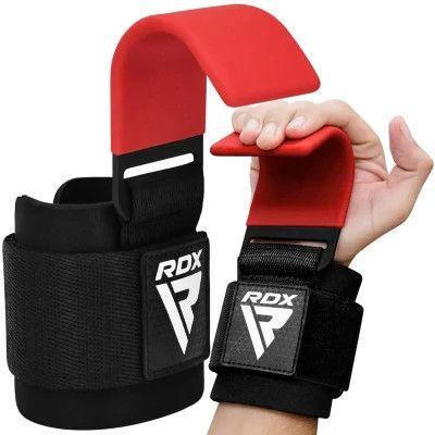 Крюки для тяги на запястья RDX W5 Gym Hook Strap Red Plus (WAN-W5R+) | Зображення 3