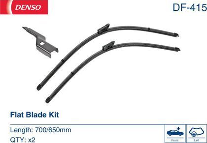Комплект склоочисників DENSO DF-415 Flat Blade Kit 700/650 мм